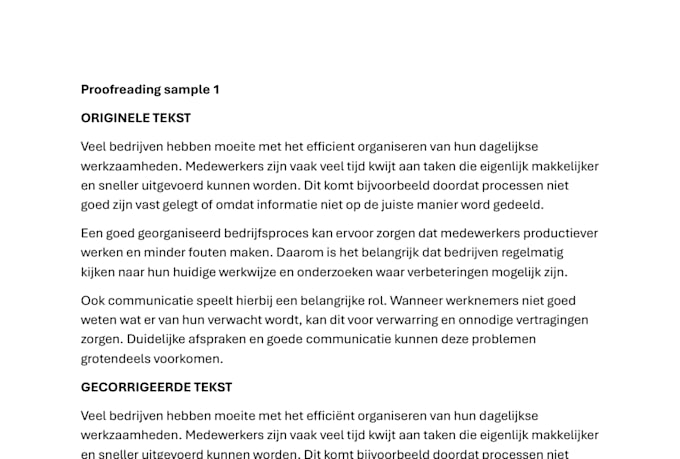 proofread and edit your dutch text professionally